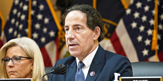 Representative Jamie Raskin, a Democrat from Maryland, speaks during a hearing of the Select Committee to Investigate the January 6th Attack on the US Capitol in Washington, D.C., US, on Tuesday, July 12, 2022. Whether far-right extremists who attacked the US Capitol were encouraged by or even conspired with then-PresidentDonald Trumpwill be the subject of today's hearing by the House committee investigating the riot. Photographer: Al Drago/Bloomberg via Getty Images