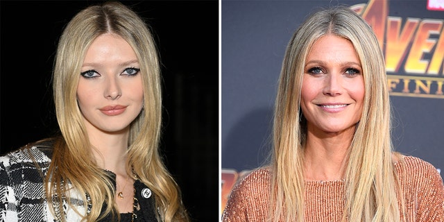 Gwyneth Paltrow’s daughter Apple Martin, left, is a mini-me of her stunning mother. 