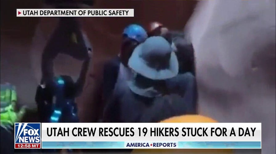 Utah crew rescues 19 hikers stuck in canyon