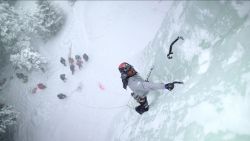 black ice climbing