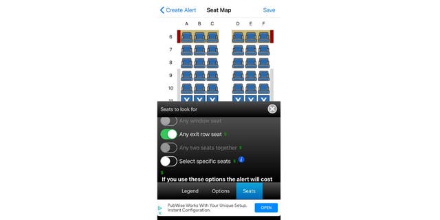 You can set alerts to be notified about seats you may want.