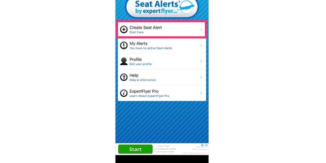 Display of how to use the Seat Alerts app. 