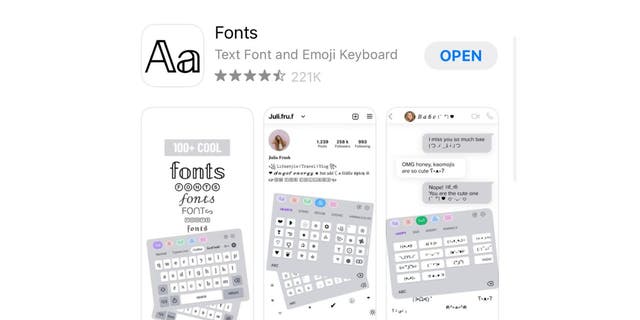 This app lets you pick from an array of fonts on your iPhone.