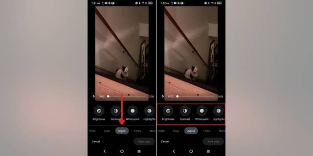 Here's how to adjust an effect on your Android video.