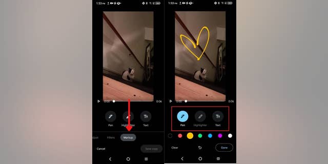 Here's how you can draw or highlight on an Android video.