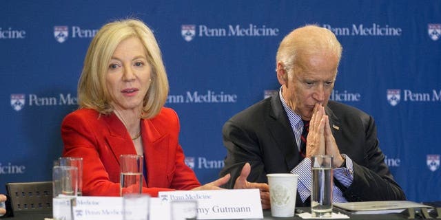 Vice president Joe Biden launches his "Moon Shot" mission to cure cancer with a tour of the University of Pennsylvania's Abramson Cancer Center and a roundtable conversation with researchers there on Friday, Jan. 15, 2016.