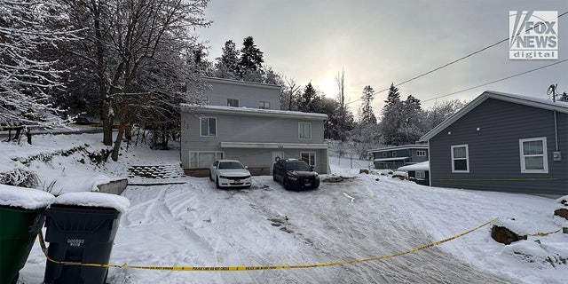 The front view of the house where four Idaho students were killed in November 2022. 
