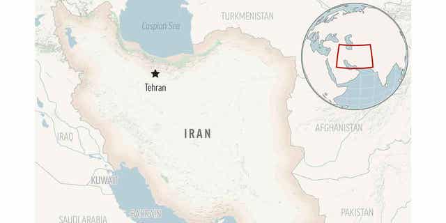 A locator map for Iran with its capital, Tehran, is pictured above. A defense official from Iran was sentenced to death after being convicted of spying for the United Kingdom. 