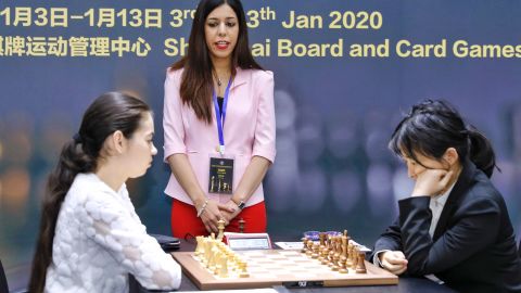 Shohreh Bayat was the chief arbiter at the Women's World Chess Championship in 2020.