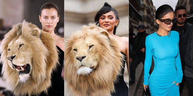 Irina Shayk defended Schiaparelli's headline-making lion head dress that she modeled after Kylie Jenner was blasted for rocking a similar look by the designer. Hours later, Jenner came under fire for wearing Givenchy's controversial noose-shaped necklace.