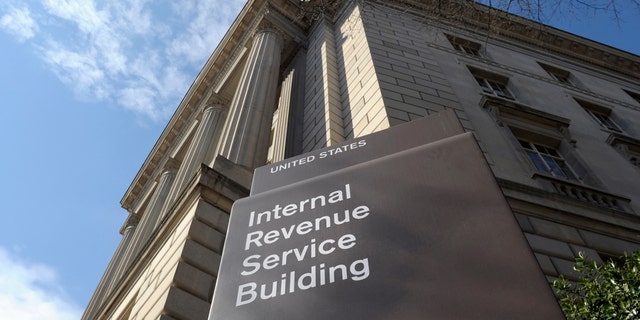 The exterior of the Internal Revenue Service (IRS) building in Washington D.C. 