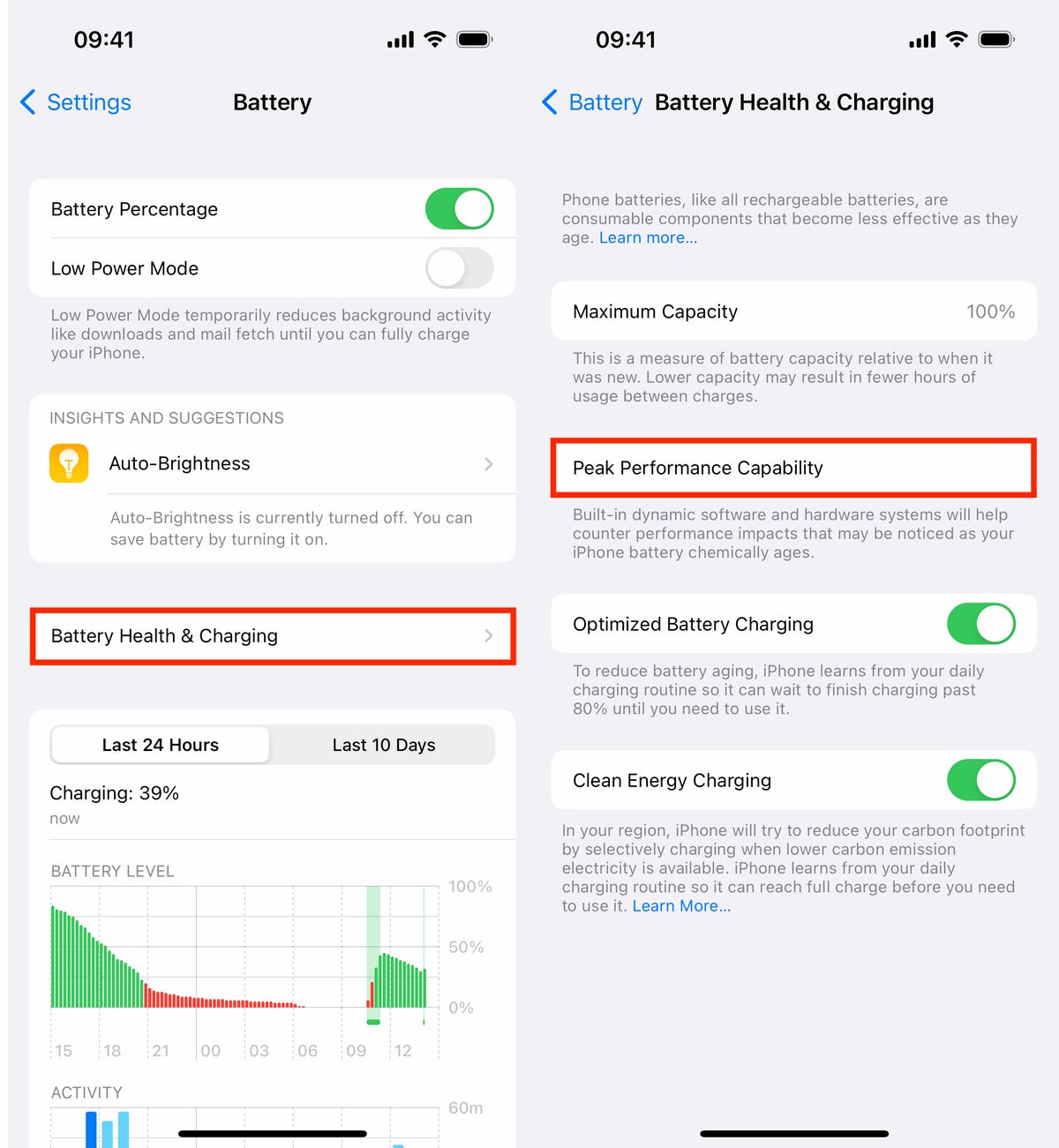iOS setting to check your iPhone battery's health