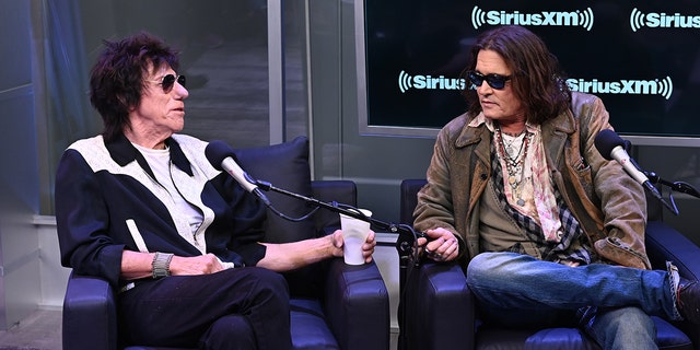 Jeff Beck and Johnny Depp attended the SiriusXM's Town Hall in New York City this past October. 