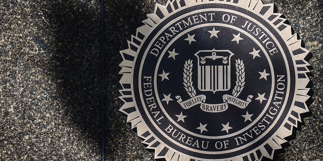 Federal Bureau of Investigation emblem is seen on the headquarters building in Washington D.C., Oct. 20, 2022. 