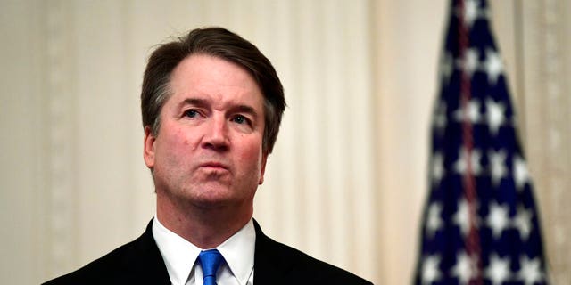 In 2022, a man was arrested near Justice Kavanaugh's home in Maryland for allegedly threatening violence towards the justice. (AP Photo/Susan Walsh, File)