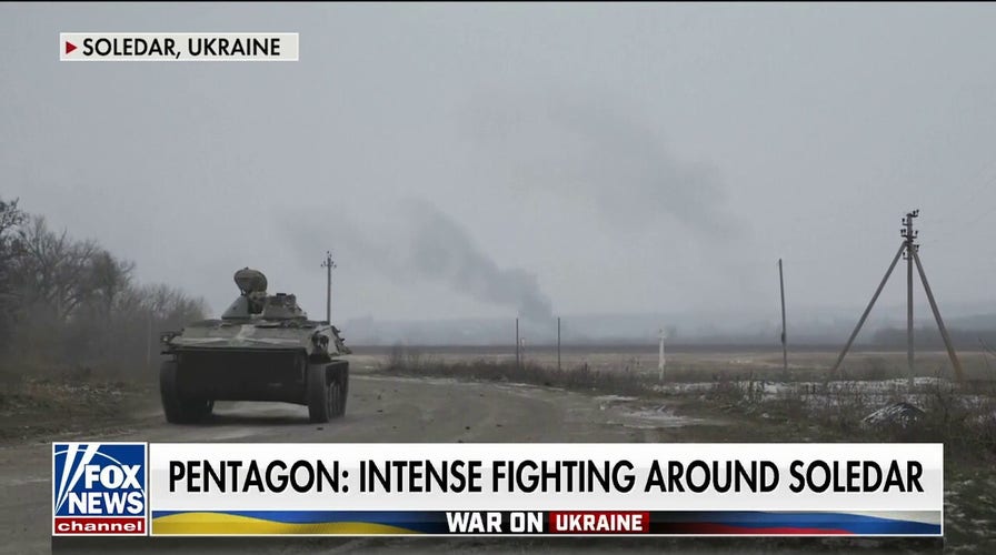 Russia and Ukraine battle over eastern town Soledar
