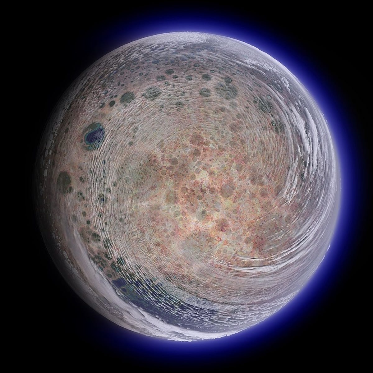 Artist's rendition of an "eyeball planet."