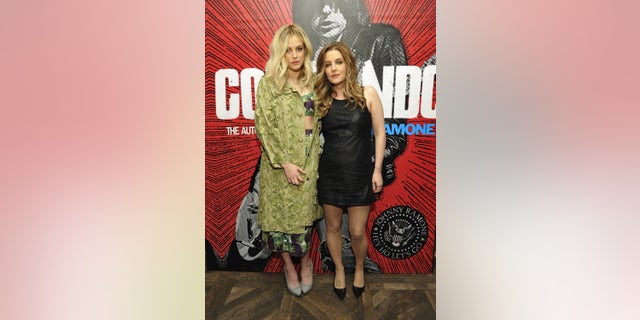 Riley Keough and Lisa Marie Presley attended the "Commando: The Autobiography of Johnny Ramone" launch party in 2012.