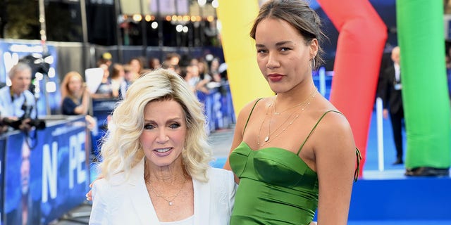 Donna Mills and daughter Chloe attend the U. K. premiere of "Nope" at Odeon Luxe Leicester Square July 28, 2022, in London. 