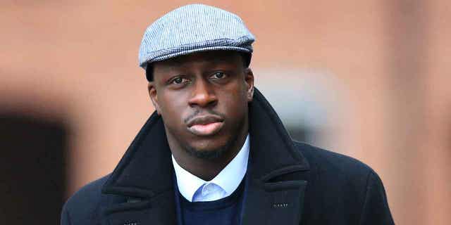 
Manchester City soccer player Benjamin Mendy arrives at Chester Crown Court in Chester, England, on Dec. 22, 2022. Mendy was found not guilty on six counts of rape and one count of sexual assault.