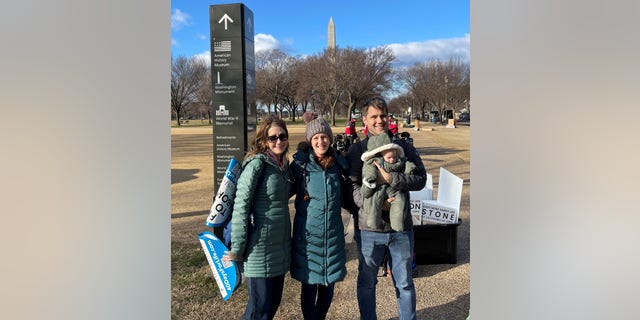 The McDonald family traveled from Dallas, Texas, to the March for Life in Washington, D.C., with their newborn, Virginia Grace, who has Down syndrome.