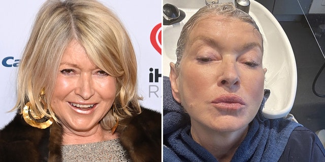 Martha Stewart assured fans there was "no re-imaging" done to the series of photos she posted from the salon.