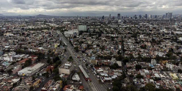 Buildings in Mexico City, Mexico, on Sep. 23, 2022.