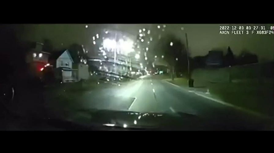 Michigan police video captures alleged drunk driver's car flying through air during crash 