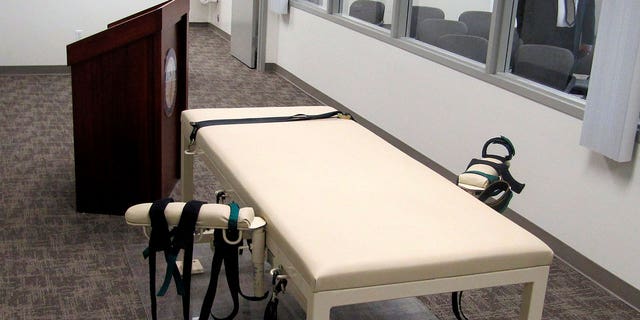 The execution chamber at the Idaho Maximum Security Institution in Boise, Idaho