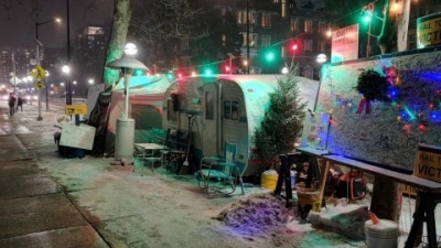 Vaughn has been protesting through harsh conditions at the University of Michigan.