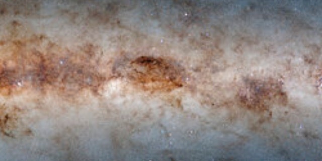 The center of the image made available by the National Science Foundation's NOIRLab in January 2023 shows the galactic plane of the Milky Way galaxy. 
