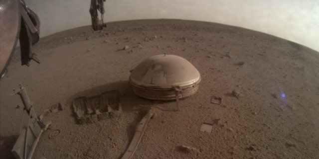 A view of Mars from NASA's Mars InSight Lander. 
