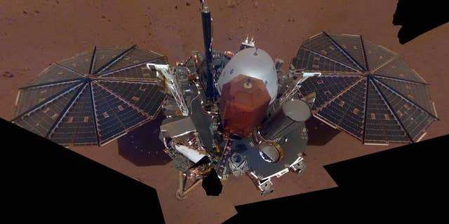 NASA InSight Lander took its first selfie on Dec. 6, 2018.