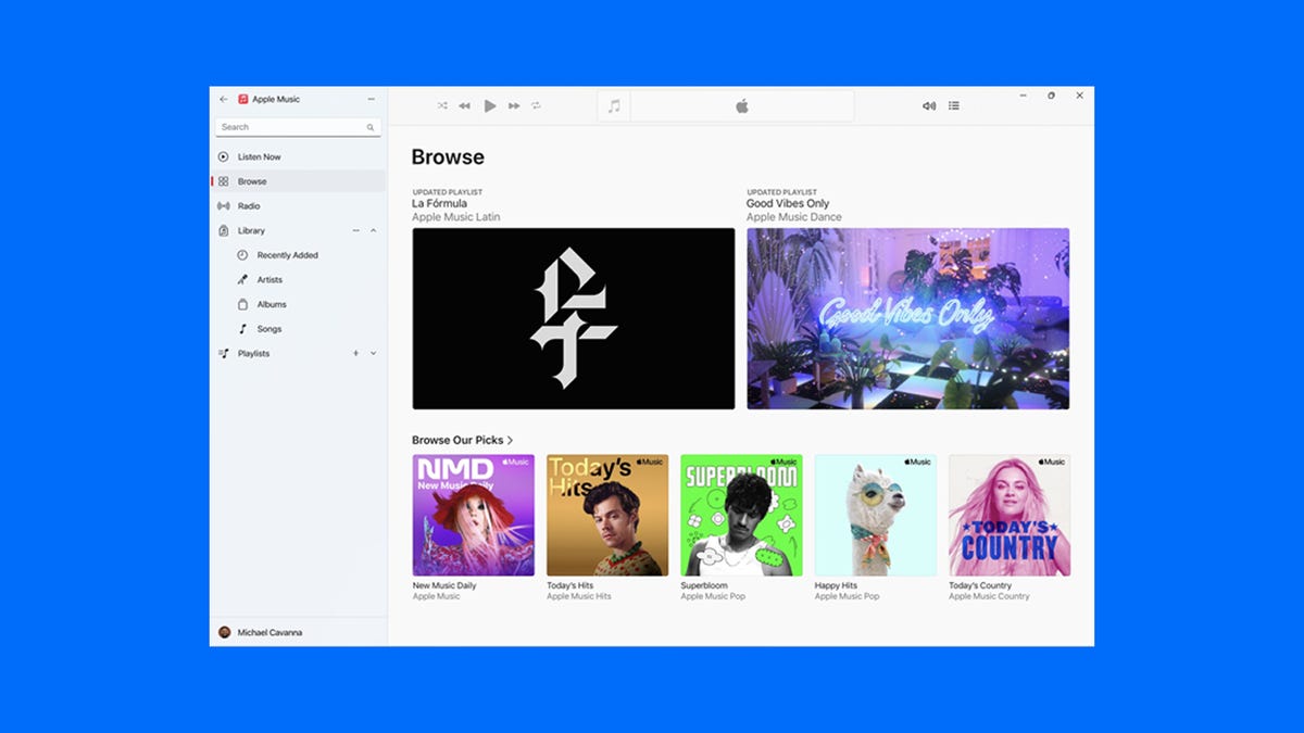 Apple Music app on Windows