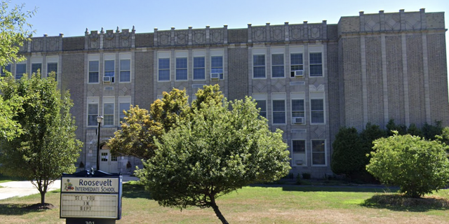 Roosevelt Intermediate School in Westfield, New Jersey, where a teacher allegedly overdosed on fentanyl in the classroom. 