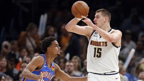 Denver Nuggets center Nikola Jokic made NBA history on Thursday. 