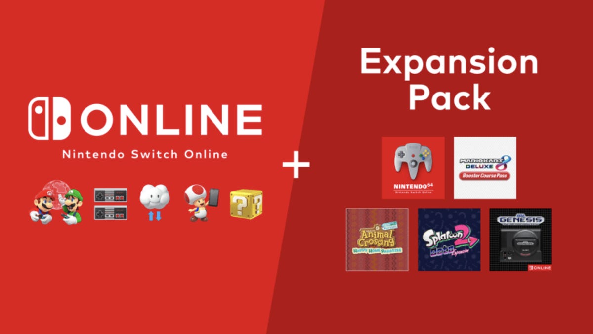 A switch online promo including the expansion pack