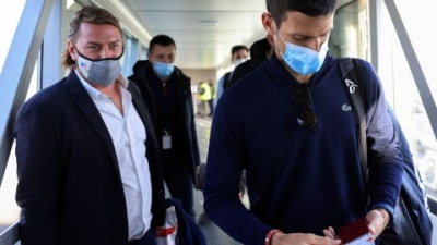 Djokovic arrives in Serbia in January 2022 after the Australian Federal Court upheld a government decision to cancel his visa to play in the Australian Open.