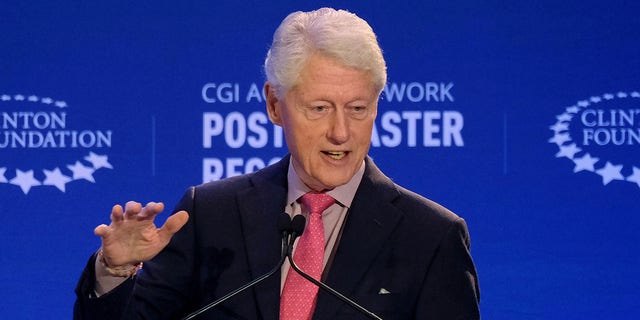 Former U.S. President Bill Clinton attends a meeting of the Clinton Global Initiative (CGI) Action Network in San Juan, Puerto Rico.