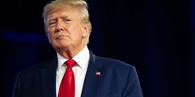 Former President Trump speaks at the Conservative Political Action Conference at the Hilton Anatole on Aug. 6, 2022, in Dallas.