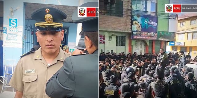 Peru's national police held a memorial for slain Officer José Luis Soncco Quispe, who was burned to death in his patrol car amid violent protests. 