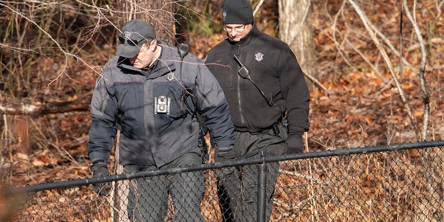 Massachusetts State Troopers and other officials searched the property, backyard, pool and surrounding area of missing woman Ana Walshe's home in Cohasset, Saturday, Jan. 7, 2023.