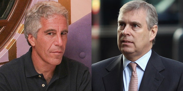 Prince Andrew (right) acknowledged that Jeffrey Epstein (left) trafficked "countless young girls" over many years and said he "regrets his association with Epstein and commends the bravery of Ms. Giuffre and other survivors in standing up for themselves and others."