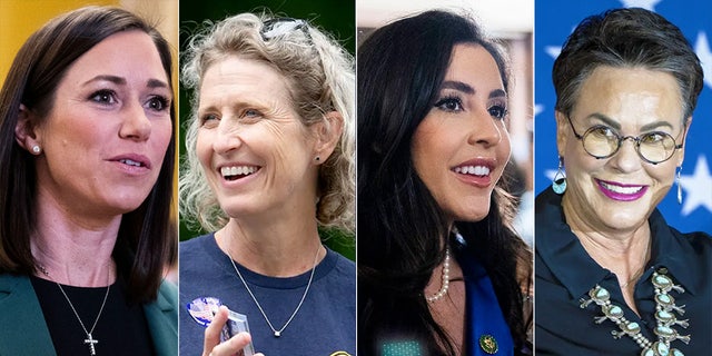 Some of the new Republican politicians sworn in this year include Sen. Katie Britt, and representatives Jen Kiggans, Anna Paulina Luna and Harriet Hageman.