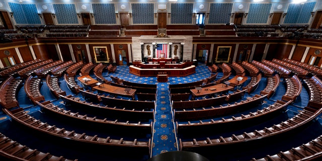 The chamber of the House of Representatives at the Capitol in Washington, D.C., Feb. 28, 2022.