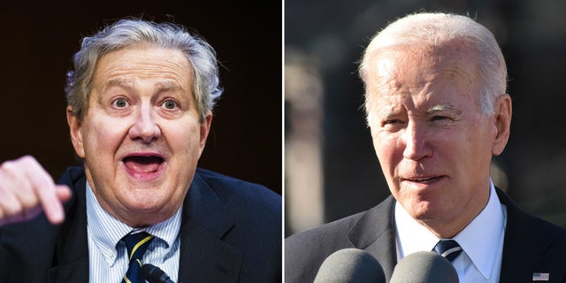 Sen. John Kennedy and President Joe Biden