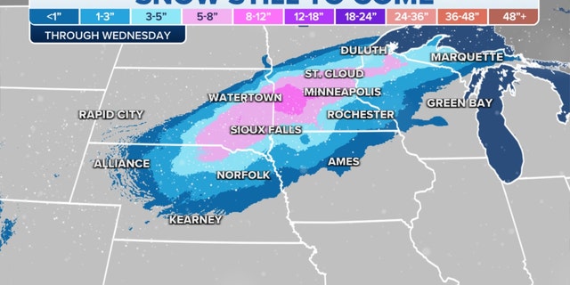 Snow still to come for the Midwest, Plains