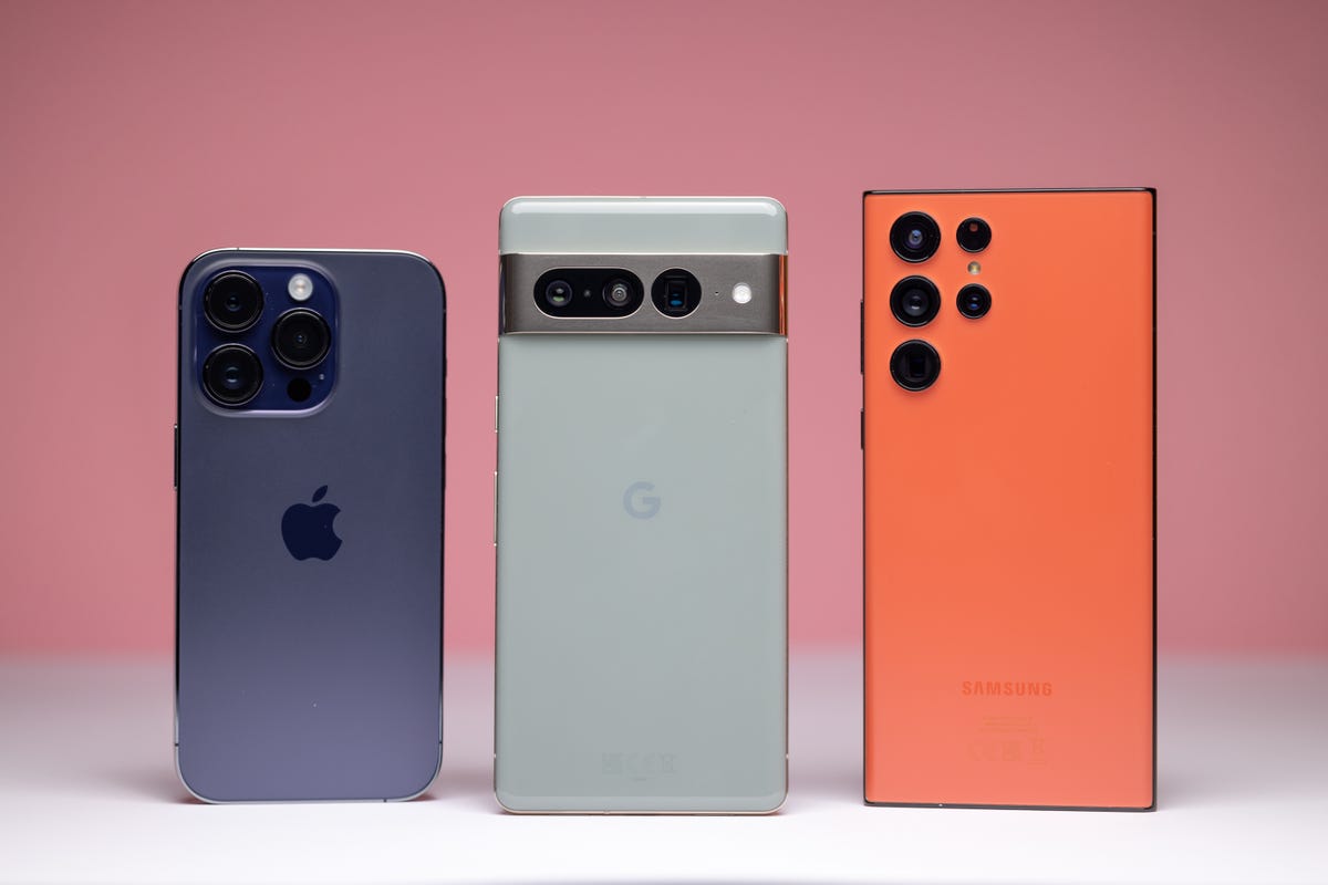 iPhone 14 Pro, Pixel 7 Pro and Galaxy S22 Ultra