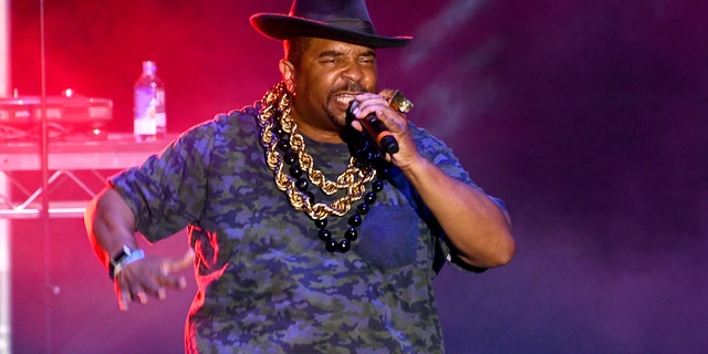 Rapper Sir Mix-A-Lot performs onstage during Hammer's House Party at Five Point Amphitheater July 13, 2019, in Irvine, Calif. 