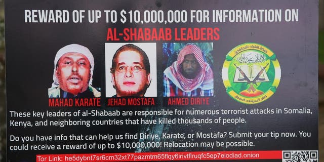 The United States said on November 14, 2022 it was increasing its reward for information about key leaders of Somalia's Al-Shabaab to $10 million apiece, a move that follows a spate of deadly attacks by the jihadist group.